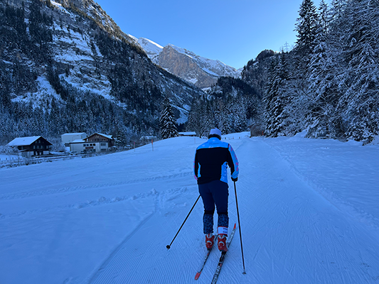 Roger Hilfiker likes cross-country skiing in Kandersteg