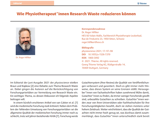 Wie können wir research waste verhindern?